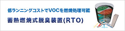 蓄熱燃焼式脱臭装置(RTO)